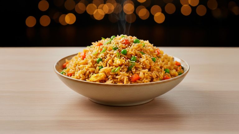 Arroz frito estilo oriental