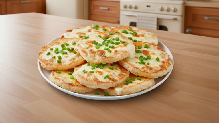 Tortitas de Arroz con Queso y Cebollín: la receta perfecta para aprovechar tu arroz del día anterior. 