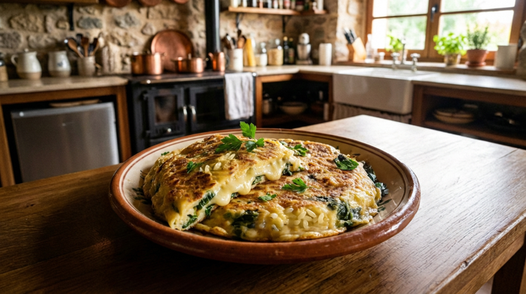 Salva el almuerzo con Tortillas de Arroz, Queso y Acelga